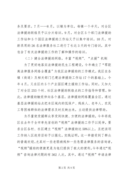 司法局民办实事民生工程目标完成情况的报告_1.docx