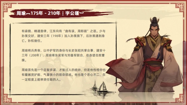 《三国演义》人物介绍通用PPT课件模板