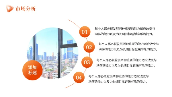 橙色商业计划书通用PPT模板