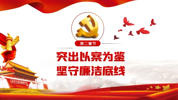 推进以案促改制度化常态化从严治党廉政党课PPT