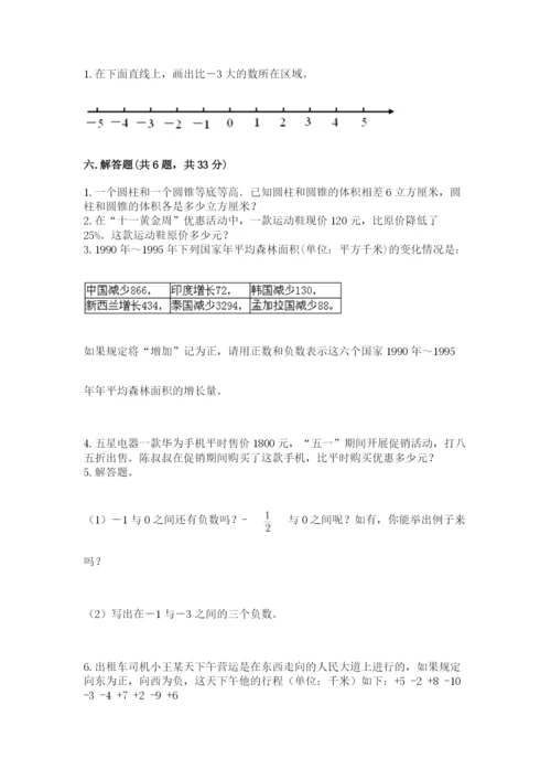 北师大版六年级下册数学期末测试卷【a卷】.docx