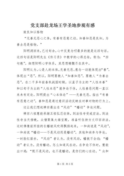 党支部赴龙场王学圣地参观有感.docx