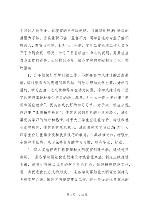 关于加强学习整改学风的整改措施333.docx