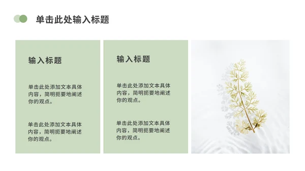 清新白底简约几何形状实景实践学习汇报ppt模板