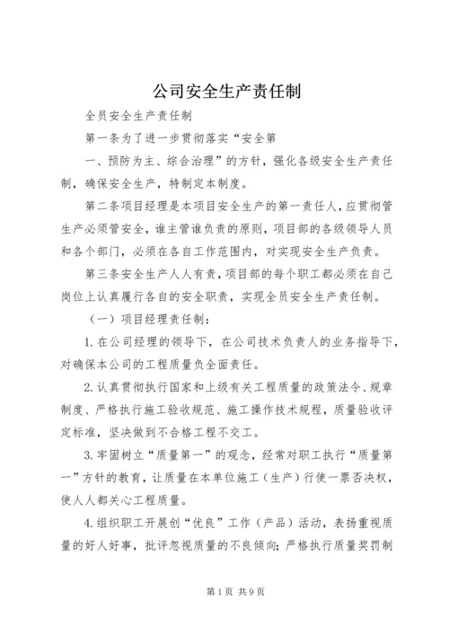 公司安全生产责任制 (2).docx