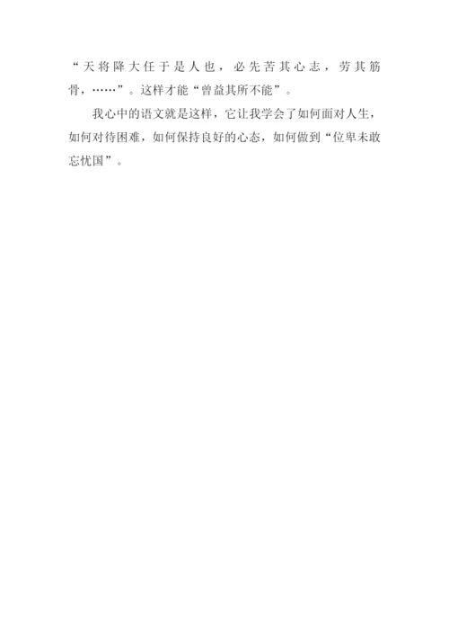 我心中的语文作文600字.docx