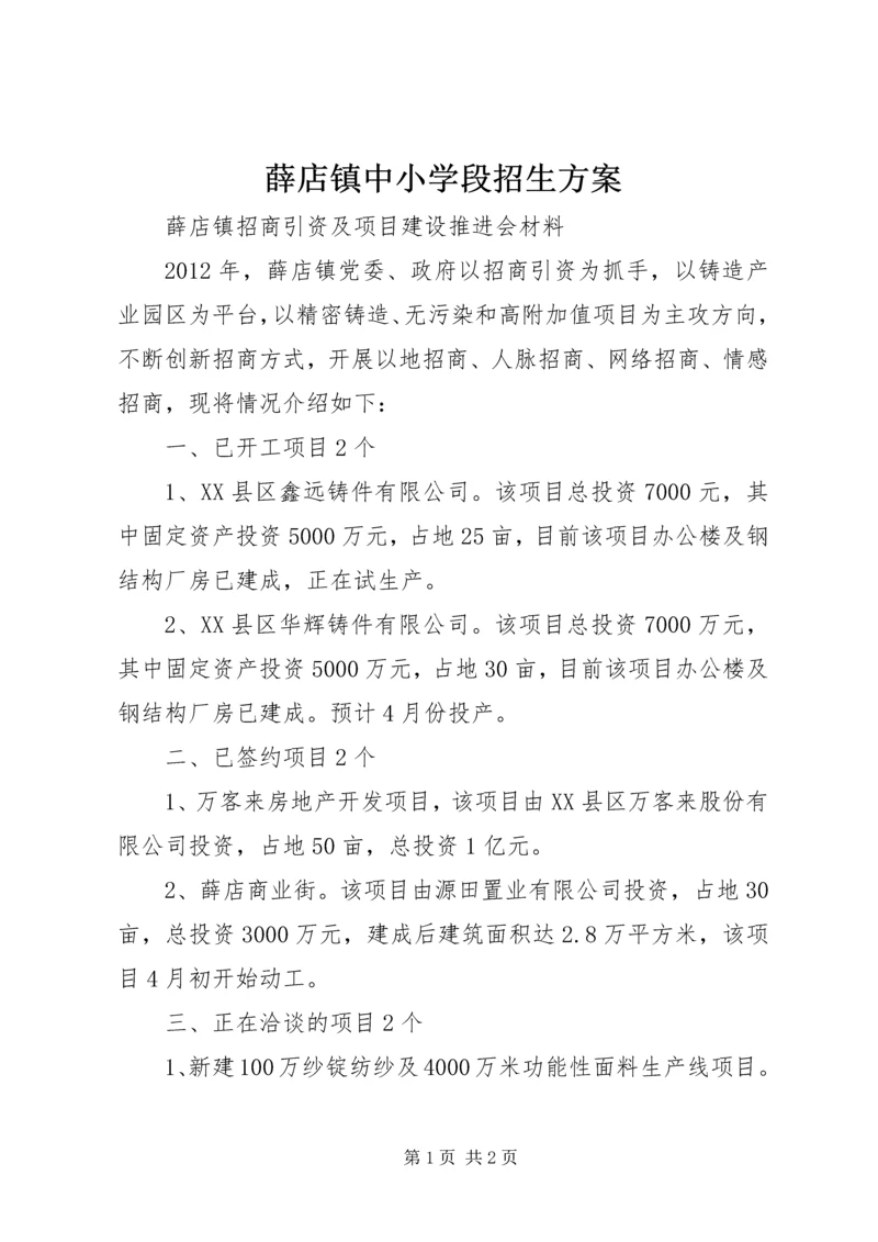 薛店镇中小学段招生方案 (4).docx