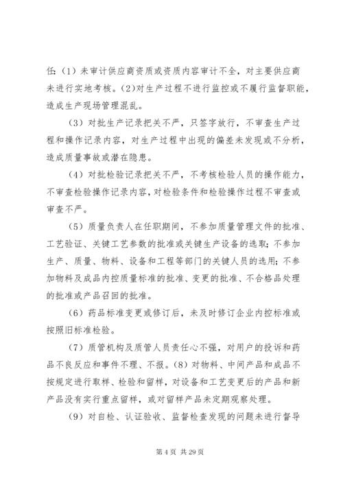 加强药品生加强药品生产企业质量管理体系建设实施方案.docx