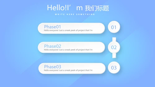 蓝色简约大方年科工作总结商务通用PPT动态模板