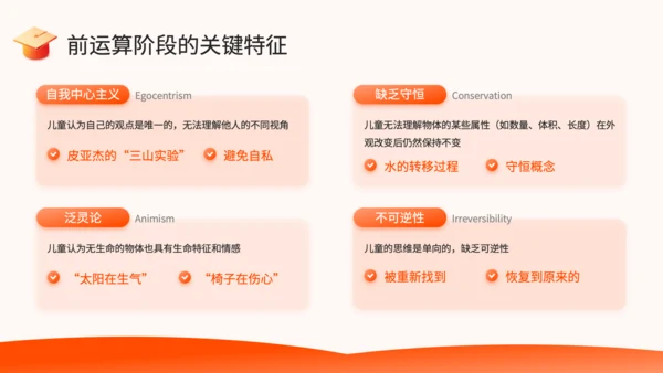 橙色简约风教育心理学PPT模板