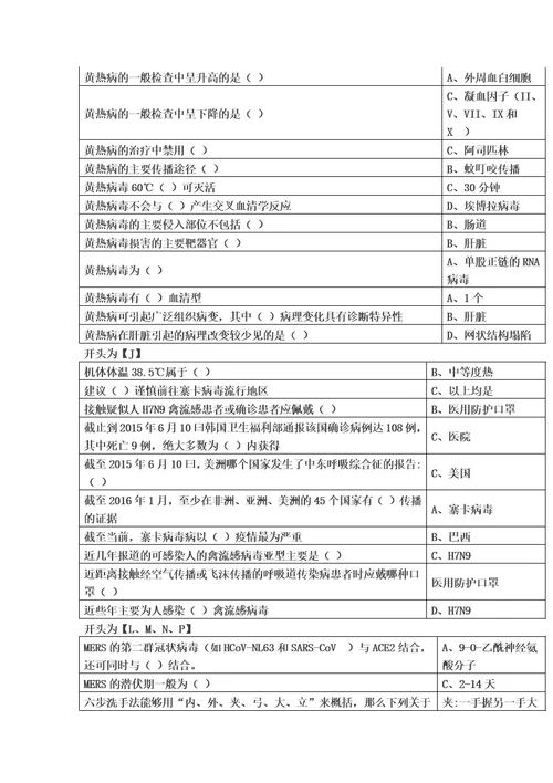 华医网H7N9流感等六种突发传染病防治知识模板