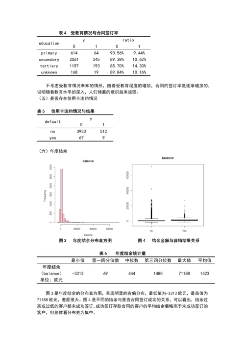 银行电话营销成功率探究毕业设计.docx