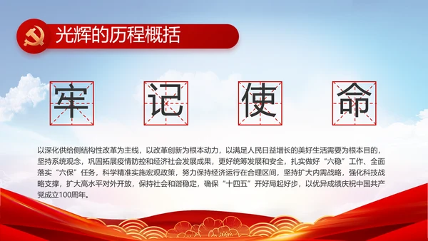 党建党支部年终工作总结汇报PPT党课