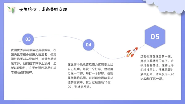 自信班会剪纸紫色风格PPT主题班会