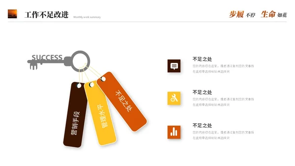 励志风沙漠骆驼创意月度工作总结工作汇报述职报告ppt模板