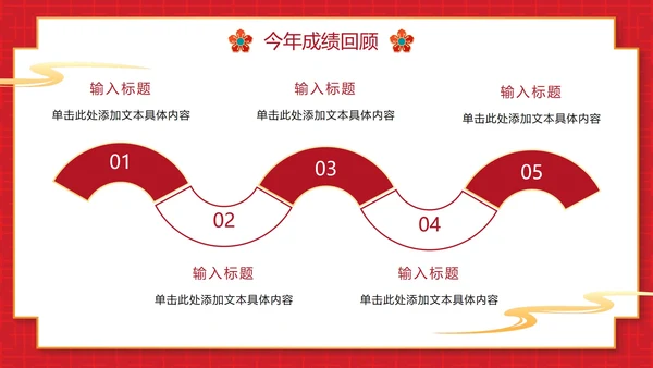 红色简约日历新年计划工作汇报PPT模板