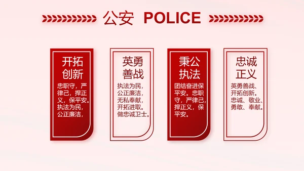 红色大气监狱警察工作计划动态PPT模板