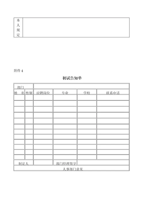 公司招聘录用管理统一规定