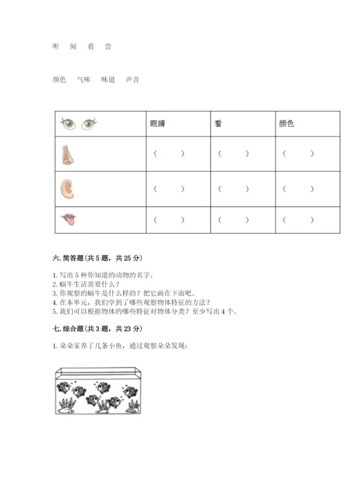 教科版一年级下册科学期末测试卷附参考答案（培优b卷）.docx