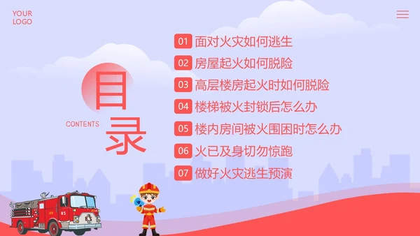 高层建筑火灾逃生知识讲解高层火灾消防安全培训PPT