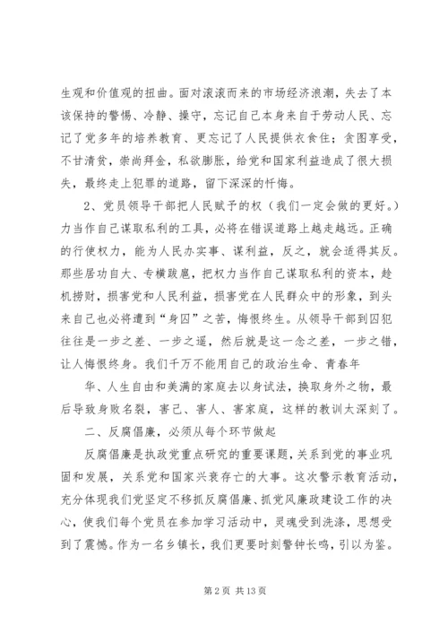 第一篇：反腐倡廉警示教育心得体会.docx