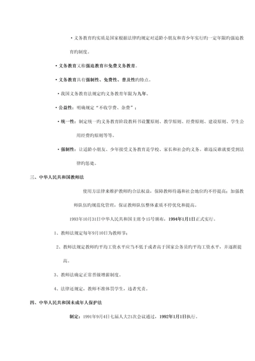 2023年综合素质重点知识点.docx