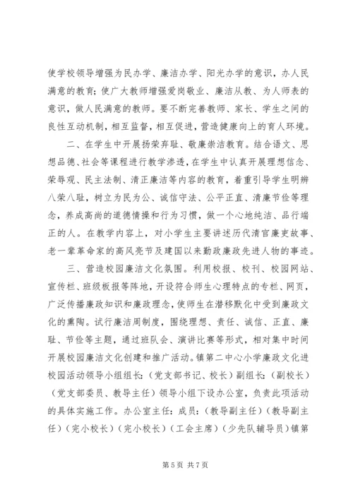 参选廉政文化进校园示范点材料.docx