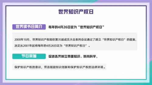 426世界知识产权日通用PPT模板