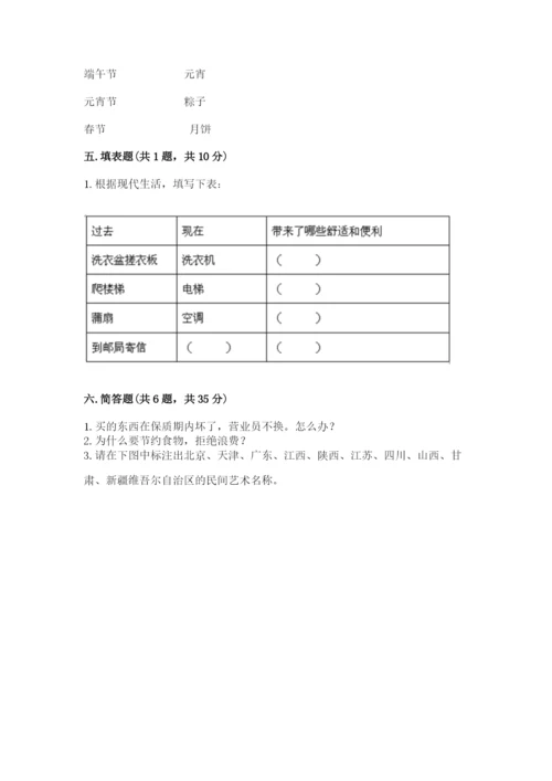 部编版四年级下册道德与法治期末测试卷【考点精练】.docx