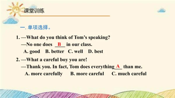 Module 3 Life now and then Unit 3 Language in use 