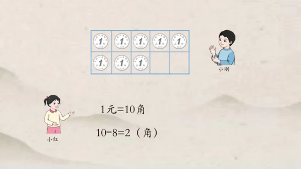 人教版一年级下册数学人民币的简单计算 课件(共27张PPT)