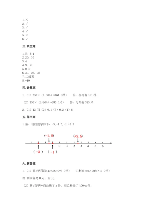 南京市小升初数学测试卷标准卷.docx