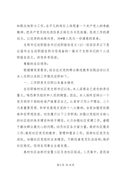 书记述职报告范文4篇.docx