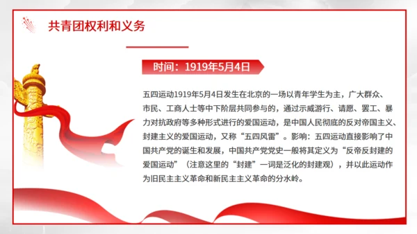 共青团团员宣誓百年光辉历程通用PPT课件