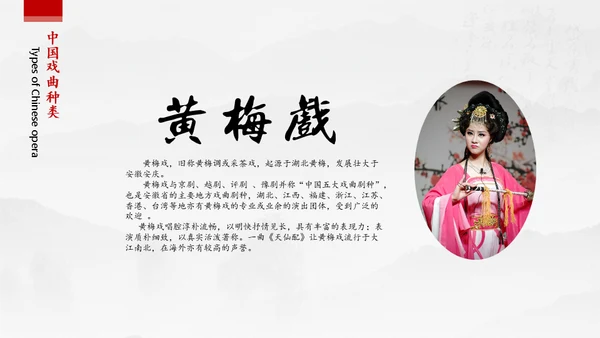 中国风戏曲名伶通用PPT模板