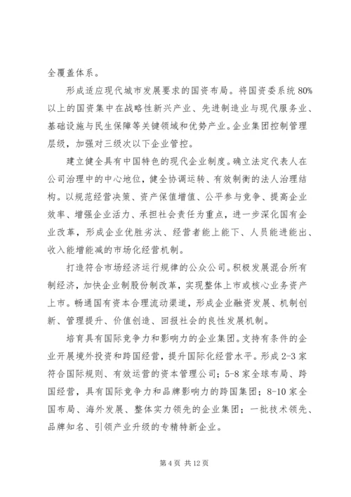 公务员考试之国资改革促进企业发展的意见.docx