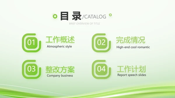 绿色智慧医疗建设工作总结动态PPT