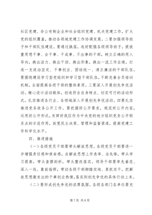 区委解放思想活动意见.docx