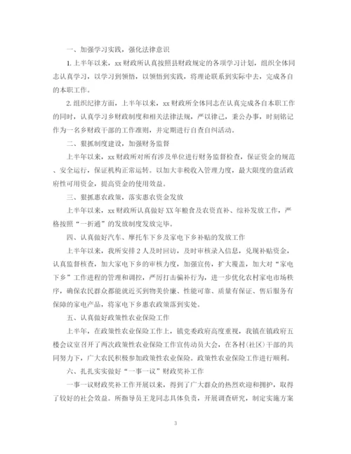 精编之乡镇财政所工作总结与计划范文.docx