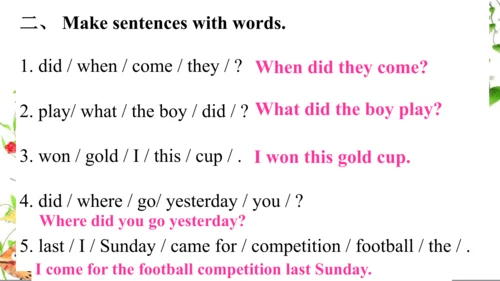 Module 8 Unit 2 Where did you go yesterday？  课件（共3