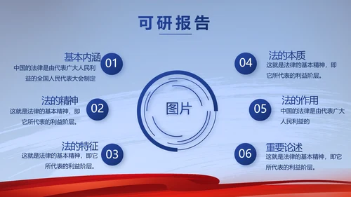 蓝色大气法律工作述职报告动态PPT
