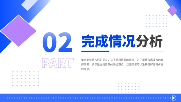 蓝色简约风汇报PPT模板