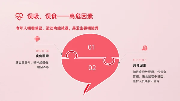 红色简约商务风老年人护理培训PPT模板护理安全管理