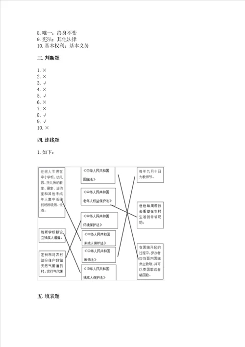 2022部编版六年级上册道德与法治期中测试卷含答案巩固