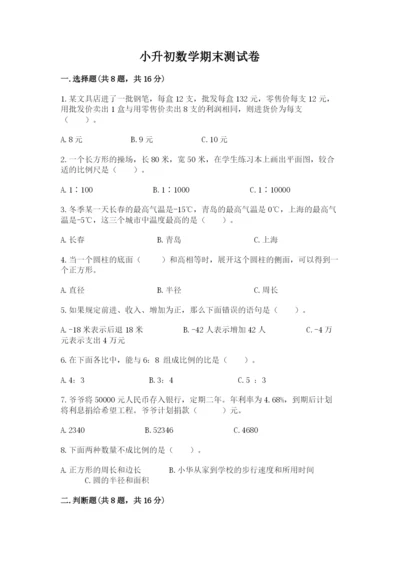 小升初数学期末测试卷【轻巧夺冠】.docx