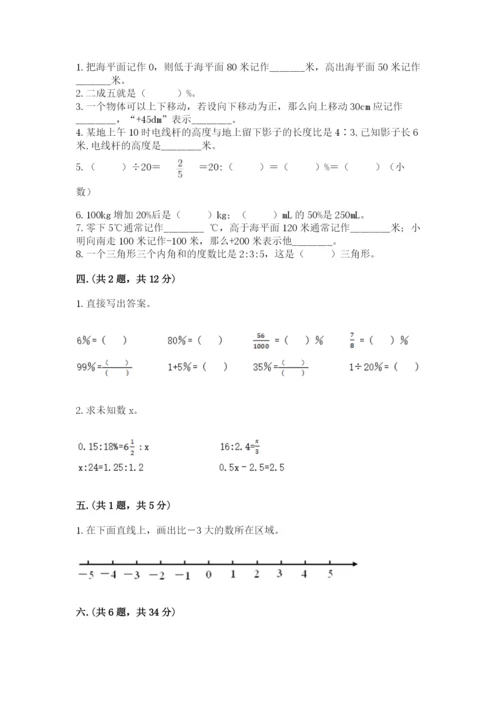 北师大版数学小升初模拟试卷（满分必刷）.docx