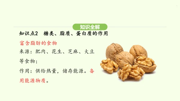 第四单元-第二章-第一节 食物中的营养物质课件-2024-2025学年七年级生物下学期人教版(202