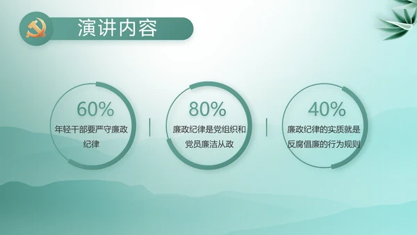 大气党风廉政建设工作总结动态PPT