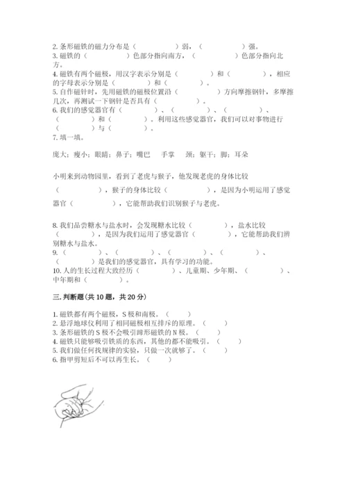 教科版二年级下册科学知识点期末测试卷及一套完整答案.docx