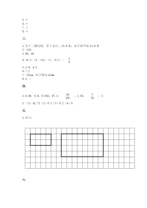 小学毕业班数学检测卷精品【达标题】.docx